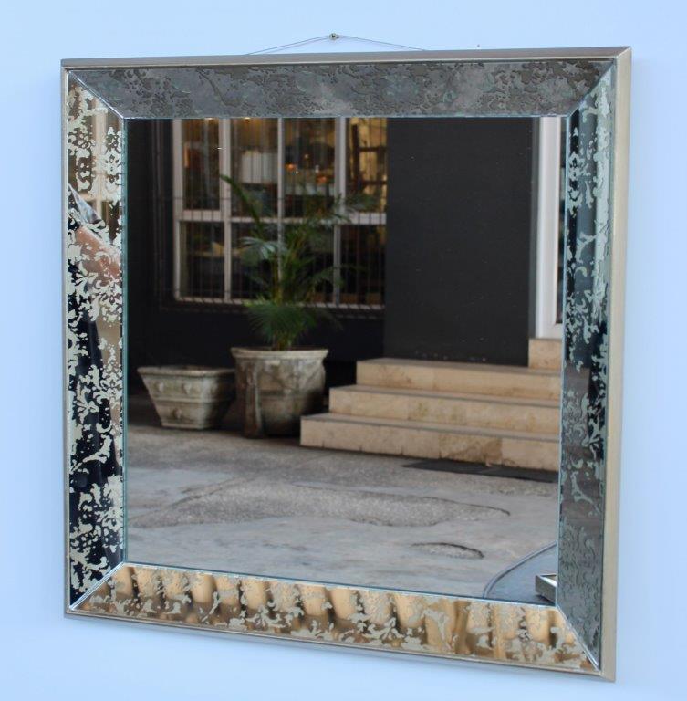 Large Square Hanging Mirror Or Tray